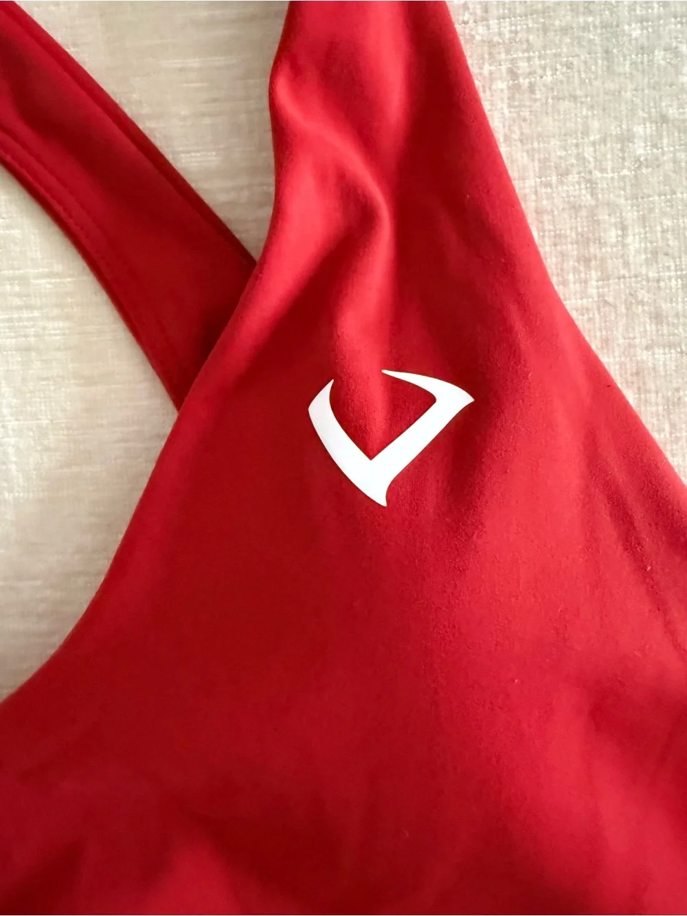 Violate The Dress Code Red Crisscross Open-Back Sports Bra - Picture 4 of 7